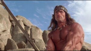 arnold canon the barbarian movie shoot
